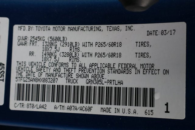 2017 Toyota Tacoma Limited