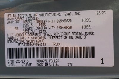2023 Toyota Tundra Limited