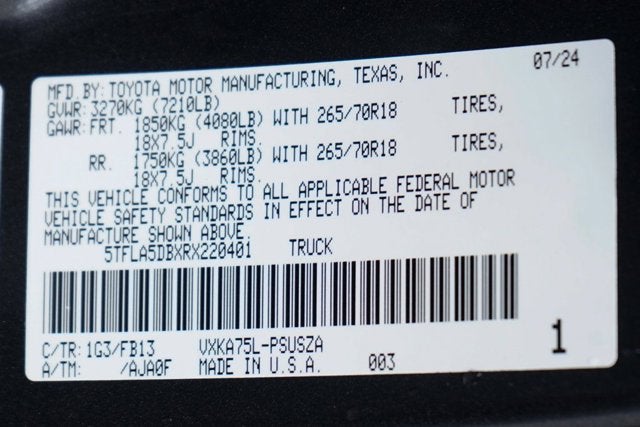 2024 Toyota Tundra SR5