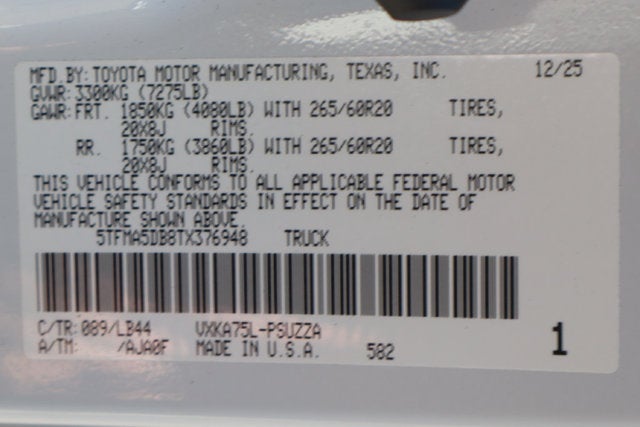 2026 Toyota Tundra 1794