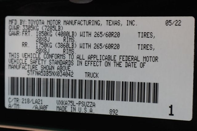 2022 Toyota Tundra Platinum