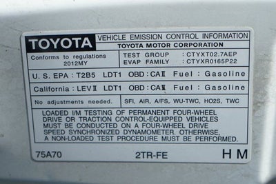 2012 Toyota Tacoma Base