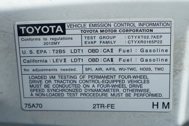 2012 Toyota Tacoma Base