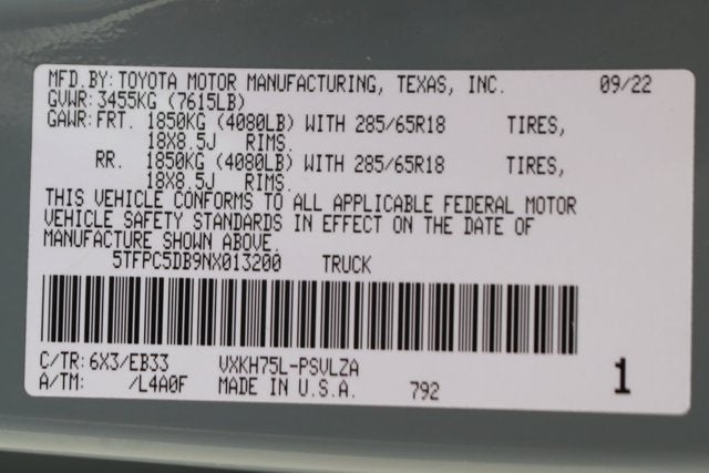 2022 Toyota Tundra Hybrid TRD Pro