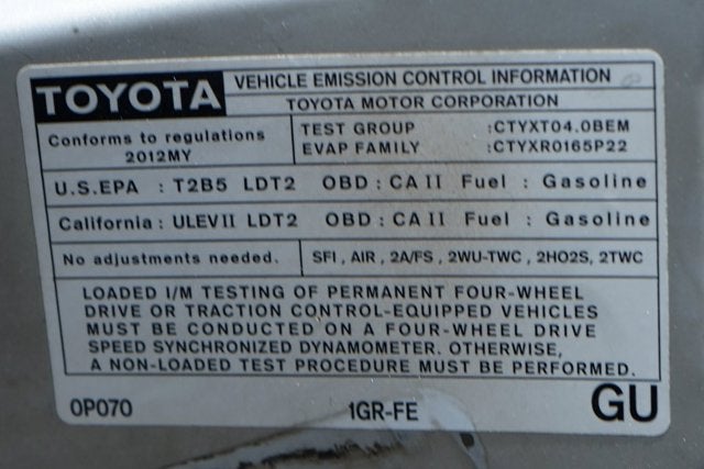 2012 Toyota Tacoma PreRunner