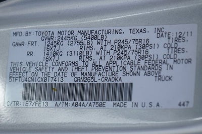 2012 Toyota Tacoma PreRunner