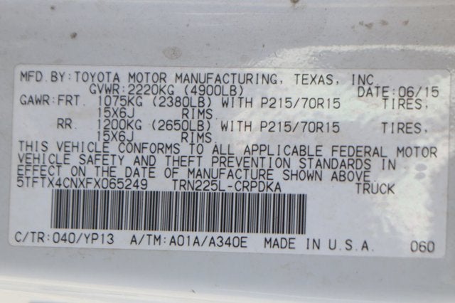 2015 Toyota Tacoma Base
