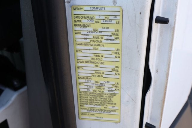 2018 Mercedes-Benz Sprinter 3500 Cargo 170 WB