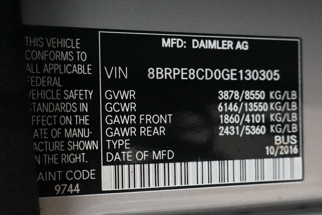 2016 Mercedes-Benz Sprinter 2500 Passenger 170 WB