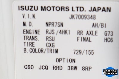 2019 Isuzu NPR HD