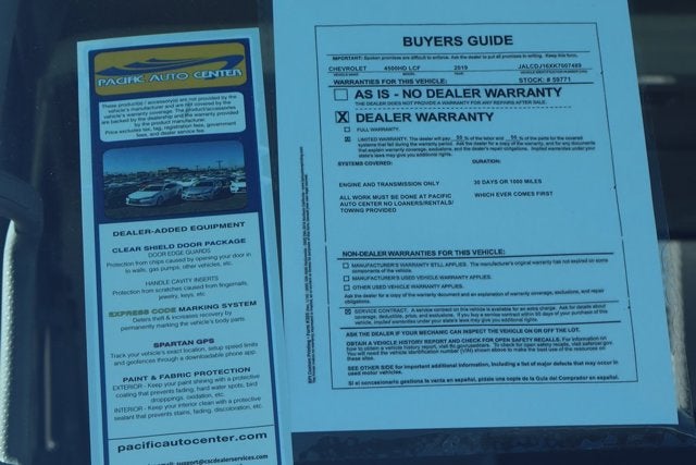 2019 Chevrolet 4500HD LCF Diesel Base