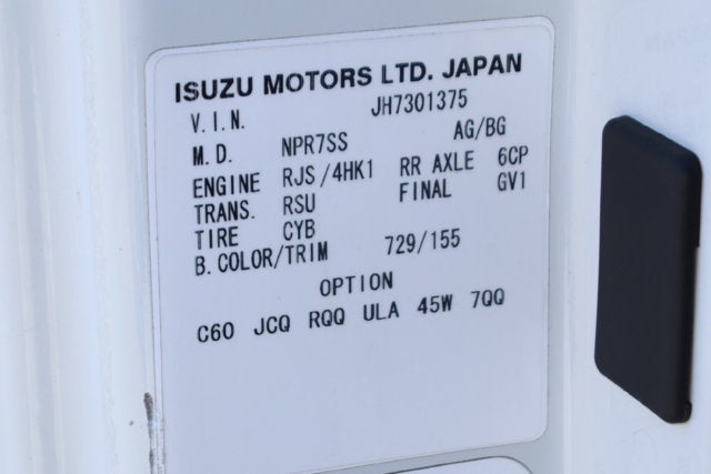 2017 Isuzu NRR IBT PWL