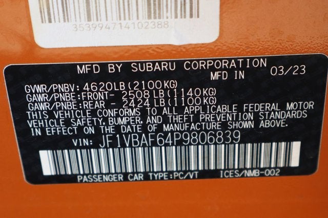 2023 Subaru WRX Premium