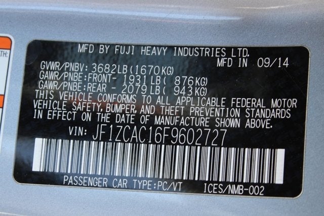 2015 Subaru BRZ Limited