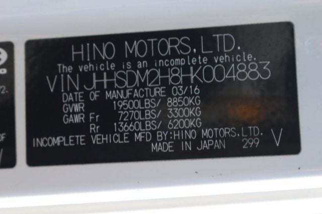 2017 Hino Hino 195 Base