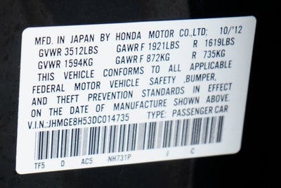 2013 Honda Fit Sport