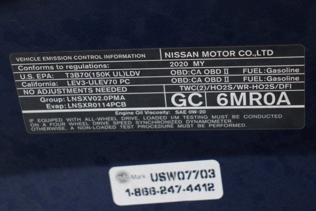 2020 Nissan Rogue Sport SL