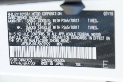 2018 Toyota 4Runner TRD Off-Road Premium