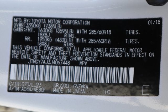2018 Toyota Land Cruiser Base