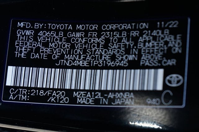 2023 Toyota Corolla Hatchback SE