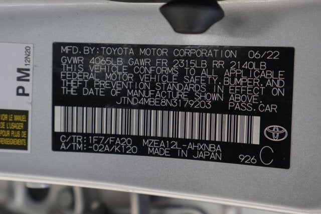 2022 Toyota Corolla Hatchback SE