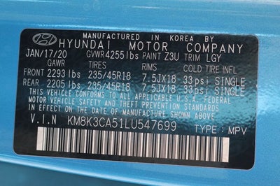 2020 Hyundai Kona Limited