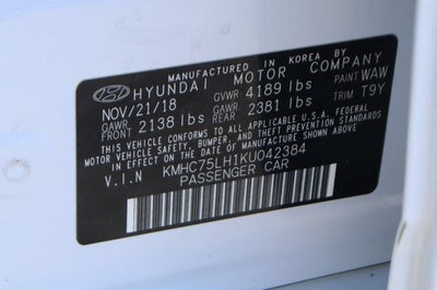 2019 Hyundai Ioniq Electric Base