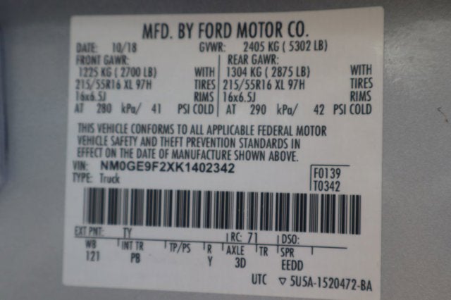 2019 Ford Transit Connect XLT