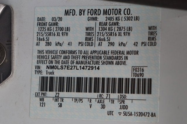 2020 Ford Transit Connect XL