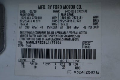 2020 Ford Transit Connect XL