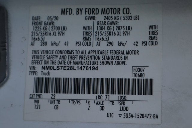 2020 Ford Transit Connect XL