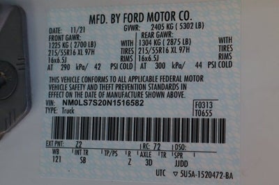 2022 Ford Transit Connect XL