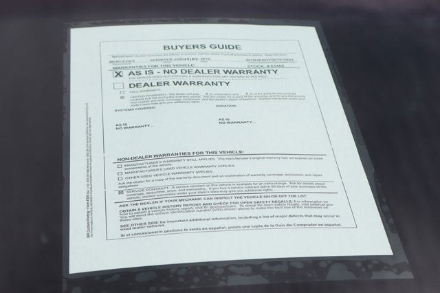 2019 Mercedes-Benz Sprinter 2500 Cargo 144 WB