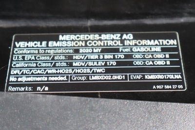 2020 Mercedes-Benz Sprinter 1500 Cargo Van 144 in. WB