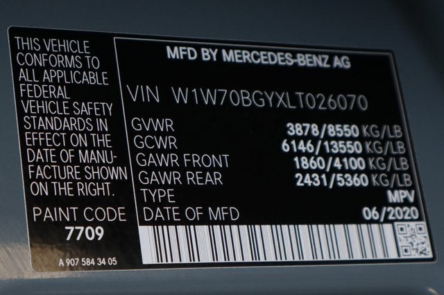 2020 Mercedes-Benz Sprinter 1500 Cargo Van 144 in. WB