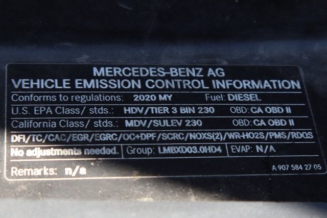 2020 Mercedes-Benz Sprinter 3500 Cargo 144 WB