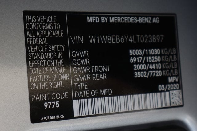 2020 Mercedes-Benz Sprinter 3500 Cargo 144 WB