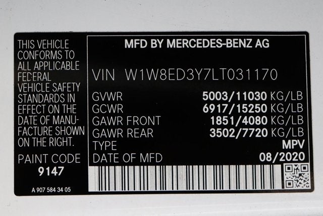 2020 Mercedes-Benz Sprinter Cargo Van Cargo 170 WB