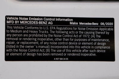 2020 Mercedes-Benz Sprinter Cargo Van Cargo 170 WB