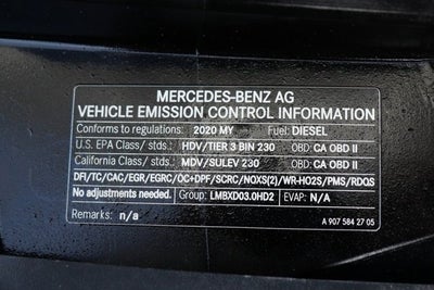 2020 Mercedes-Benz Sprinter Cargo Van Cargo 170 WB