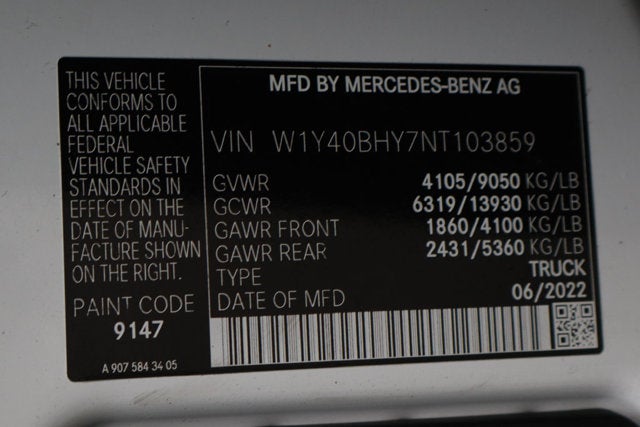 2022 Mercedes-Benz Sprinter 2500 Cargo 144 WB