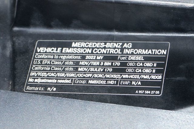2022 Mercedes-Benz Sprinter 2500 Cargo 144 WB