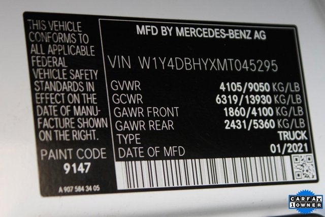 2021 Mercedes-Benz Sprinter 2500 Cargo 144 WB