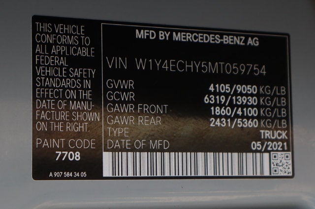 2021 Mercedes-Benz Sprinter 2500 Cargo 170 WB