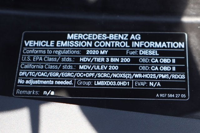 2020 Mercedes-Benz Sprinter 2500 Cargo 170 WB