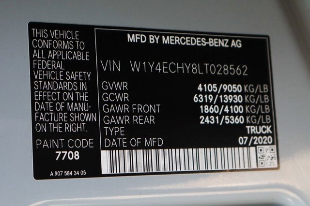 2020 Mercedes-Benz Sprinter 2500 Cargo 170 WB