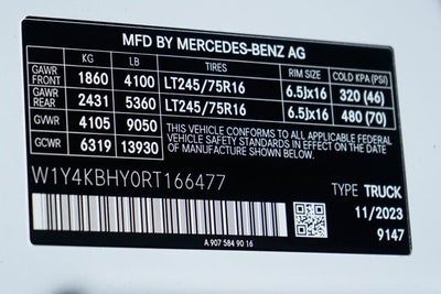 2024 Mercedes-Benz Sprinter 2500 Cargo 144 WB