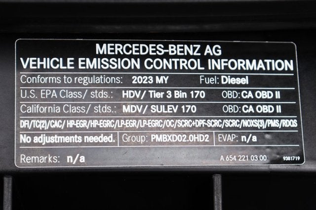 2023 Mercedes-Benz Sprinter Cargo Van Cargo 144 WB