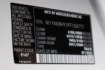 2023 Mercedes-Benz Sprinter Cargo Van Cargo 144 WB