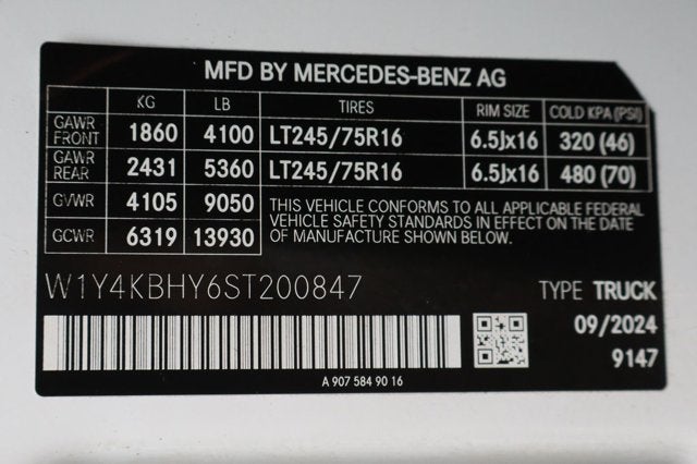 2025 Mercedes-Benz Sprinter 2500 Cargo 144 WB